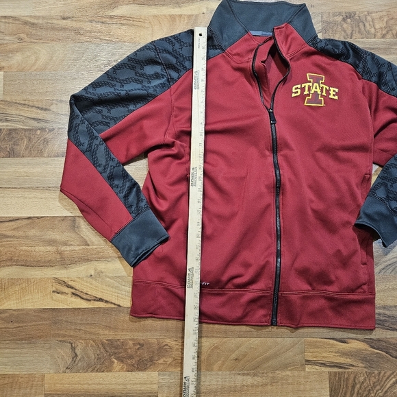 Nike Iowa State Cyclones Full Zip Jacket Men’s L Dri-FIT Red Black Athletic - Picture 6 of 6